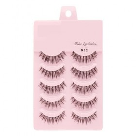 UAMOU 2-50 boîtes de Faux-cils Manga, poupée coréenne naturelle, Anime, hérissés et épais, bandes de cils en Faux vison, maqu