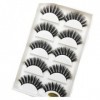 UAMOU 10/50 boîtes 5 paires de Faux Cils 3D en vison, doux, maquillage, Faux Cils Cilios Maquiagem Cheerfully Color : 5Pairs