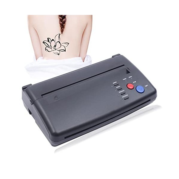 Machine de transfert de tatouage Noir A4 Scanner de documents haute résolution portable – Imprimante de pochoir de tatouage p