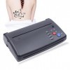 Machine de transfert de tatouage Noir A4 Scanner de documents haute résolution portable – Imprimante de pochoir de tatouage p