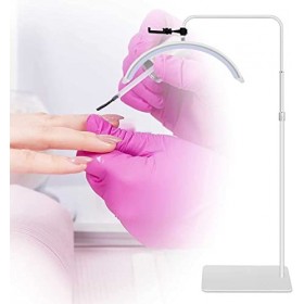 CHEWO Beauty Eyelash Light, Lampe à Sourcils Tatouage Demi-Lune, Tube en Forme de U Rotatif à 360 °, 30 W avec Support, Lampe