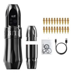 Kit de stylo pour machine à tatouer stylo batterie tatouage rotatif bloc dalimentation portable 1950 mah rca cartouche tatou