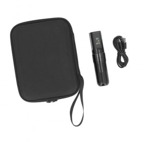 Machine à Tatouer Fil, Stylo Machine à Tatouer Grand écran Couleur 2000 MAh avec Sac de Rangement pour Tatoueur pour Magasin 