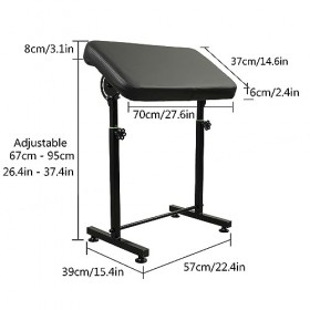 TRUNXUCL Accoudoir de Tatouage, Coussin en Cuir Rotatif Réglable en Hauteur avec Fournitures de Tatouage, Support de Repose J