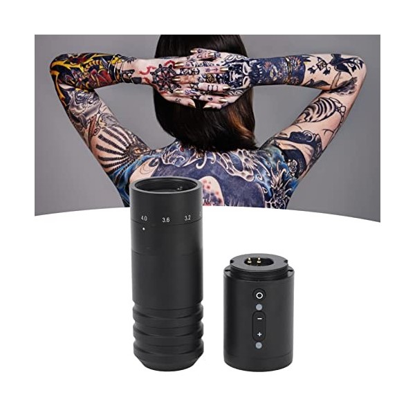 Stylo de Tatouage 2200mAh, Stylo de Batterie de Cartouche Dalimentation de Tatouage Décran Daffichage à LED pour Artiste