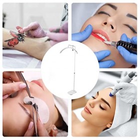 Lash Light, Lampadaire LED, Lampe de Tatouage de 24 Pouces avec Rotation à 360 Degrés, éclairage de Lampe Facialiste Demi-Lun