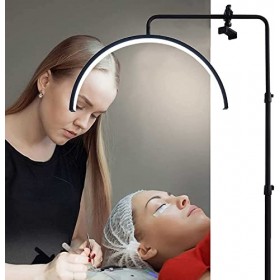 CHEWO Lumière de Cils Demi-Lune rotative à 360 °, 36 W 3000K-6000K luminosité de la température de Couleur réglable, Lampe de