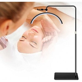 CHEWO Lampe de sol LED demi-lune rotative à 360°, 1600 lumens, 45W 3000K-6000K dimmable, lampe de sol en forme de U de protec