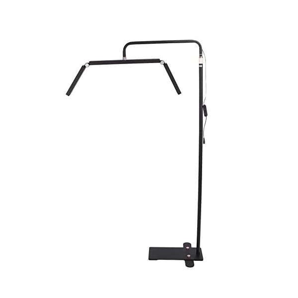 Lampadaire LED pour Cils, 308 Puces Lumineuses, Tige Rétractable, Lumière sur Pied, Base Stable et Détachable pour Salons de 