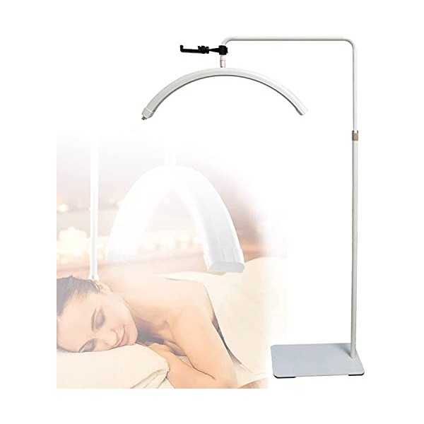 CHEWO Lash Light, Lampe LED demi-lune sur pied, 30W/45W Lampe de sol LED haute luminosité à intensité variable, Extensions de
