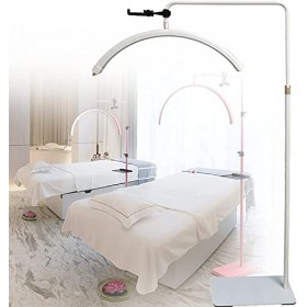 CHEWO Lampe de tatouage au sol pour extension de cils, lampe à cils demi-lune en forme de U, 30 W à intensité variable 3000 K