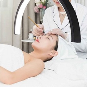 CHEWO Lampe à Cils, 3200K à 5600K Lampe de Sol à LED pour Cils Esthéticiennes Lumière de Tatouage avec 10 Niveaux de luminosi