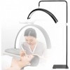 CHEWO Lampe de tatouage au sol pour extensions de cils, lampe à cils demi-lune en forme de U, 30 W à intensité variable 3000 