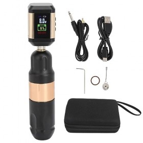 Kit de Machine à Tatouer Rotative, Aiguilles à Cartouche 10 000 Tr/min, 2200 MAh, Kit Dalimentation pour Tatouage à Course d