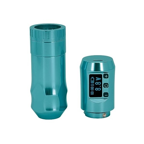 Machine à Tatouer Rotative sans Fil 2 en 1, Moteur sans Noyau, Stylo à Coups de 1800 MAh avec Adaptateur RCA, Longueur 7 Coup