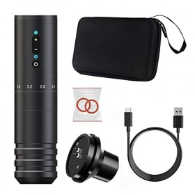 Kit de Stylo de Machine à Tatouer sans Fil avec écran LCD Numérique Batterie de Recharge 2400 MAh Équipement de Pistolet à Ta