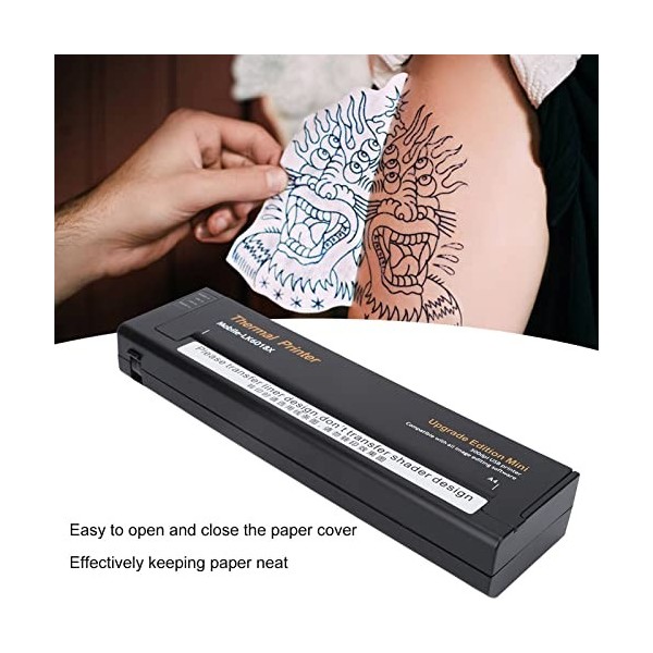 Copieur de Transfert de Tatouage, Machine DImprimante de Modèle de Tatouage Thermique à Grande Vitesse DInterface USB 100‑2