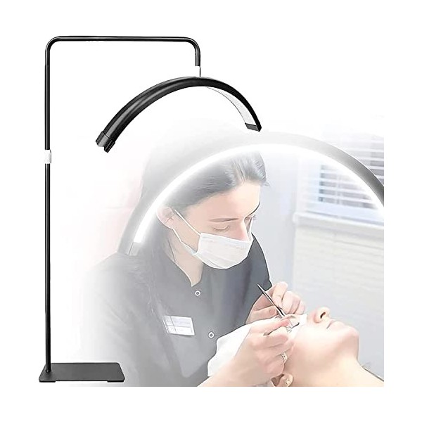 CHEWO Lampe à cils pour extensions de cils, lumière de tatouage au sol, Nail Tech, lampe LED desthéticienne Luminosité et ha