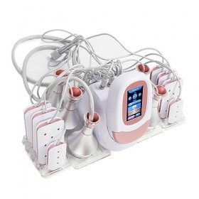 Machine à Brûler les Graisses, 6 en 1 Multifonctionnel 80K RF Cavitation Machine Serrage de la Lumière Colorée pour le Visage