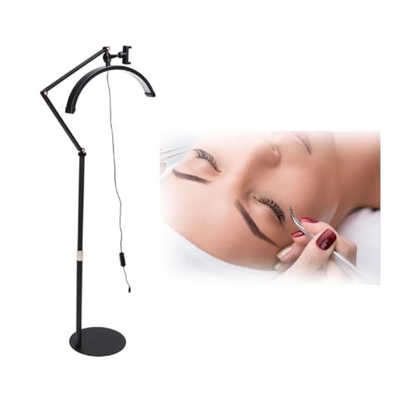 Lampe de beauté LED pour le Bureau, 16 pouces demi - lune Eye light avec support de téléphone portable pour la beauté, tatoua