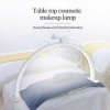 Lampe Beauté Cils 30W 3000‑6500K LED Lampe Cils Demi Lune pour Manucure Blanc 100‑240V Prise UE 