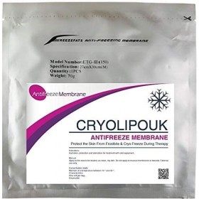 Membrane antigel 28 * 28CM 27 * 30CM 34 * 42CM accessoires de beauté de accessoires Cryo Cool Pad Cryothérapie pour perte de 