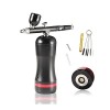 Pistolet à Peinture Auto Start Stop Remplacer la Batterie Aérographe avec kit de compresseur Portable Mini Maquillage Nail Ar