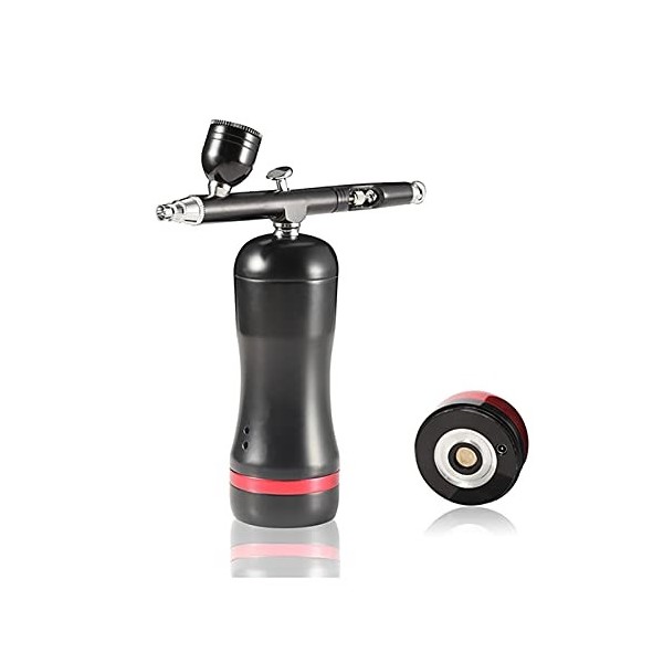 Pistolet à Peinture Auto Start Stop Remplacer la Batterie Aérographe avec kit de compresseur Portable Mini Maquillage Nail Ar