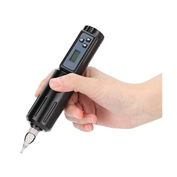 Machine à Stylo De Tatouage Sans Fil, Machine à Stylo Avec Alimentation Sans Fil Pour Tatouage LCD Numérique Pour Tatoueur Pr