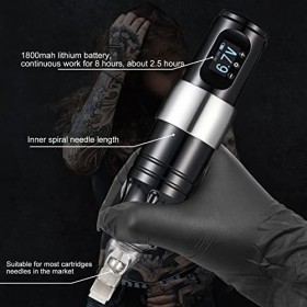 Stylo Marqueur de Tatouage, Stylo de Machine à Tatouer sans Fil, Alimentation de Remplacement, Shader Liner, Stylo de Tatouag