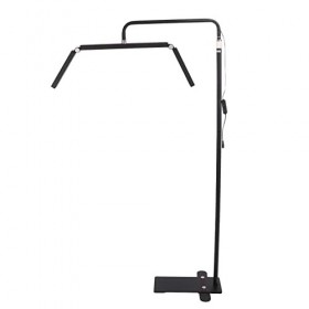 Lampe LED Noire Demi-lune, 36 Pouces 40 W avec 3200k-5600k, Lampe de beauté Portable et Pliable avec 10 Vitesses pour Salon d