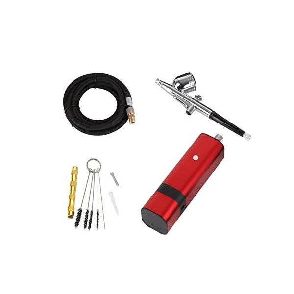 Pistolet pulvérisateur de peinture Kit aérographe rechargeable avec pistolet pulvérisateur de type gravité pour modèle dart 