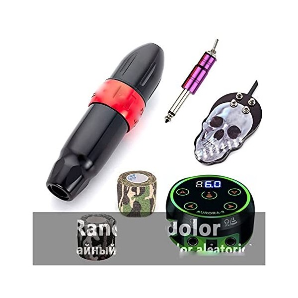 EODUDOS Machine à Tatouage Stylo Rotatif Tatouage Tatouage Tatouage Stylo macheuse à Moteur Mabuchi Kit de mitrailleuses de T