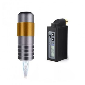 EODUDOS Machine à Tatouage Cartouches Tatouage rotative Pen-Stylo à Tatouage de Style Court avec Batterie Kit de mitrailleuse
