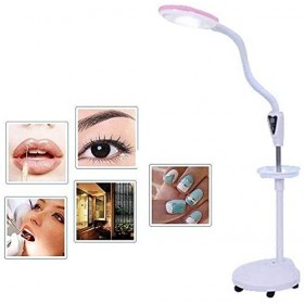 FGHSD Lampe loupe sur Pied à Bras pivotant réglable avec Lampe en Verre grossissante 16X pour la beauté des Soins de la Peau,