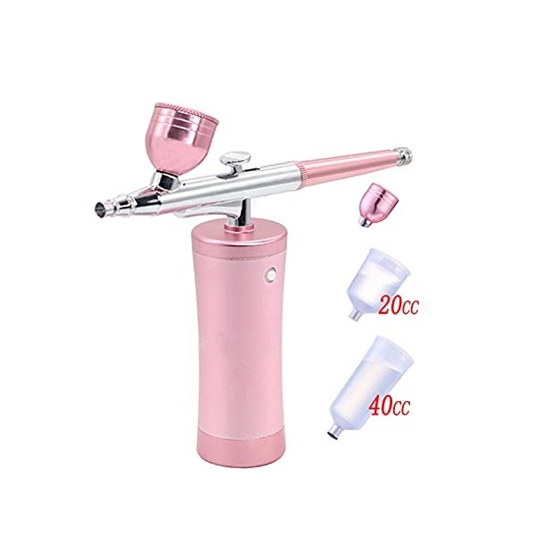 DYTWXG 0.3mm Mini Air Compressor Kit Air Brush Peinture Pistolet Aérographe pour Nail Art Tatouage Artisanat Gâteau Nano Brou