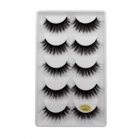 UAMOU Cils 10/20/50/100 boîtes de Cils de vison 3D naturels Faux Cils Cilios Faux Cils moelleux et épais et vaporeux Cheerful