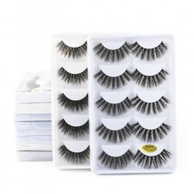 UAMOU Cils 10/20/50/100 boîtes de Cils de vison 3D naturels Faux Cils Cilios Faux Cils moelleux et épais et vaporeux Cheerful