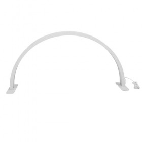 Lampe de beauté de Cils, Base Plus épaisse Réglable Blanche 300 Pièces Puces Lumineuses 3000K-6500K Lampe à Cils Demi-lune po