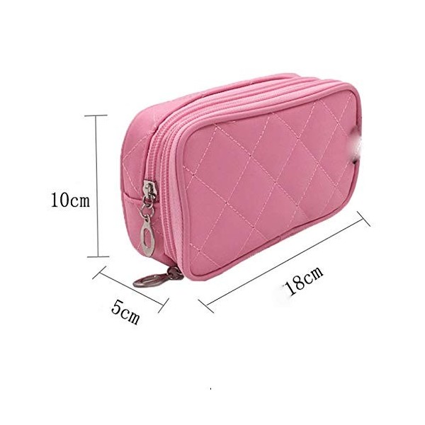 DINGZZ Trousse de maquillage Petite trousse de maquillage for femmes organisateur de la brosse de maquillage polyester imperm