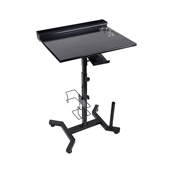 ZHIRCEKE Table De Travail Ajustable Pour Tatouages, Support De Station De Travail Mobile De Tatouage Détachable Table De Bure