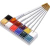 MJWDP 12 Couleurs Huiles Halloween Makeup Face Couleur Corps Paint Couleurs dramatiques, Facile à Nettoyer Color : Clear, Si