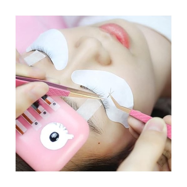 WODMB Tweezers de Cils antistatiques Non magnétiques Pincet Pince Extension du Cils Twezer de Maquillage de Fermeture