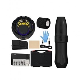 Machine à tatouage Kit de tatouage rotatif professionnel LCD alimentation de la pédale dalimentation de la pédale dalimenta