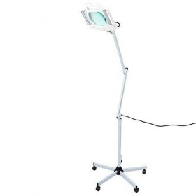 5X Loupe Lampadaire, Professionnel LED Loupe Froide Lumière Beauté Outil Réglable Pivote Bras avec Capuchon Antipoussière pou