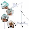 5X Loupe Lampadaire, Professionnel LED Loupe Froide Lumière Beauté Outil Réglable Pivote Bras avec Capuchon Antipoussière pou