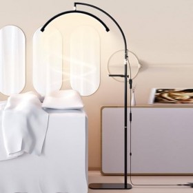 OXFUZZ Lampadaire Pour Extensions Cils 50 W - Lampe à Cils Led Pour Technicien DOngles,EsthéTicienne-Lampe DéClairage 3200-