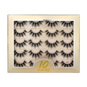 UAMOU 50/100/300 paires de Cils de vison naturel Faux 3d Cils de vison bande épaisse dramatique Faux Cils Extension maquillag