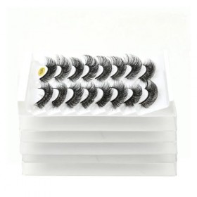 UAMOU 5/50 boîtes de cils en bande russe DD Curl cils 8 paires de cils de vison 3D Extension de faux cils naturels moelleux C