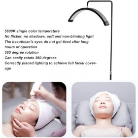 Lampe de stand de cils LED, lampe demi - lune dextension de cils, éclairage de beauté, soins de la peau, cils, sourcils